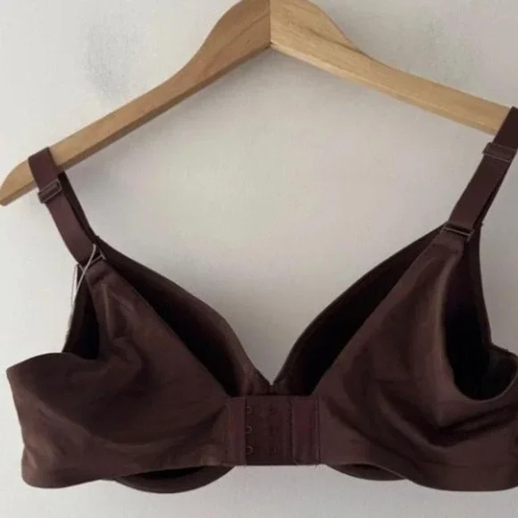 Skims Smoothing Intimates Full Coverage Lightly Lined Bra Cocoa 42D - Picture 2 of 3